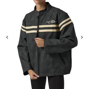 Sisters & Seekers Vegan Leather Vegan Grandpa Biker Jacket